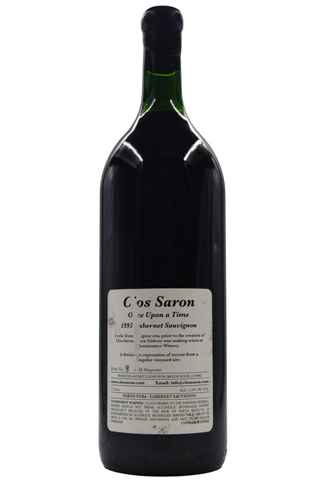 Bottle of Clos Saron Sierra Foothills Renaissance Vineyard Cabernet Sauvignon Once Upon a Time 1995 (1.5L)-Red Wine-Flatiron SF