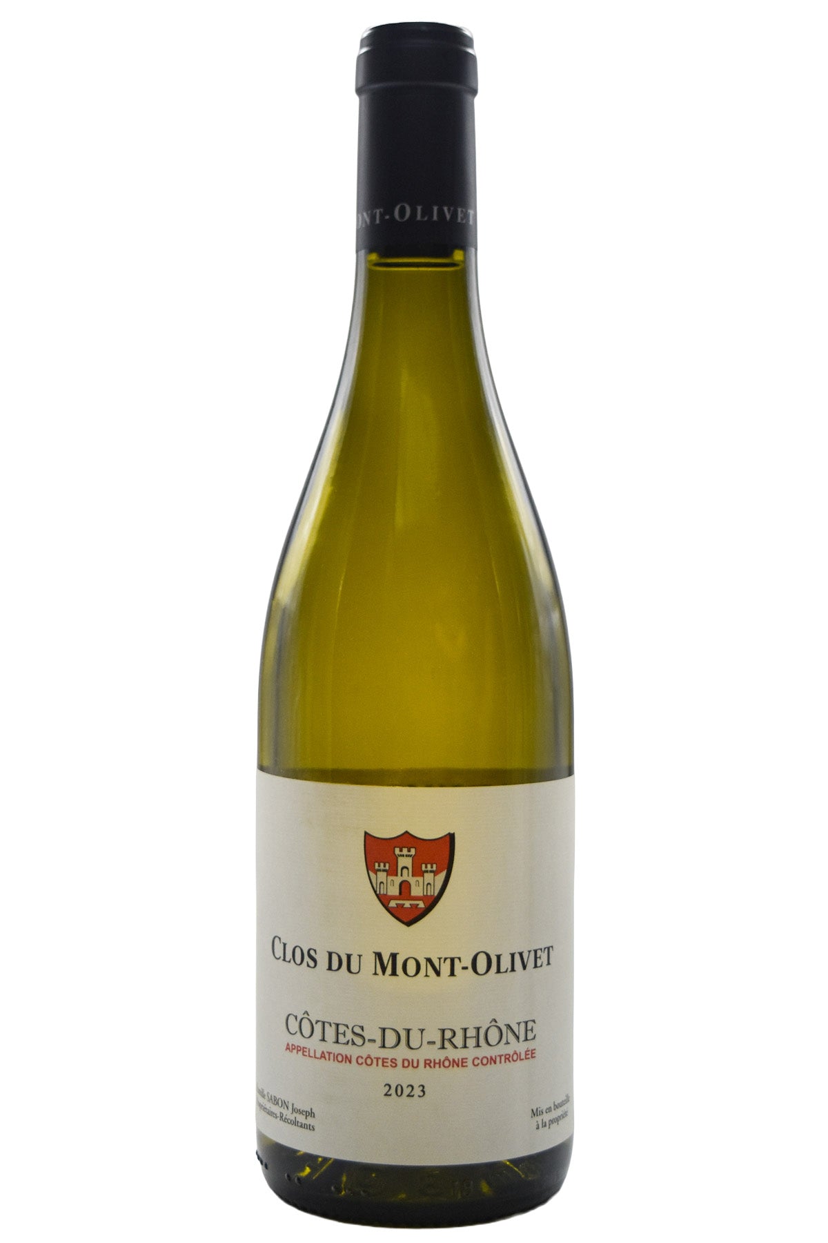 Bottle of Clos du Mont-Olivet Cotes du Rhone Blanc 2023-White Wine-Flatiron SF