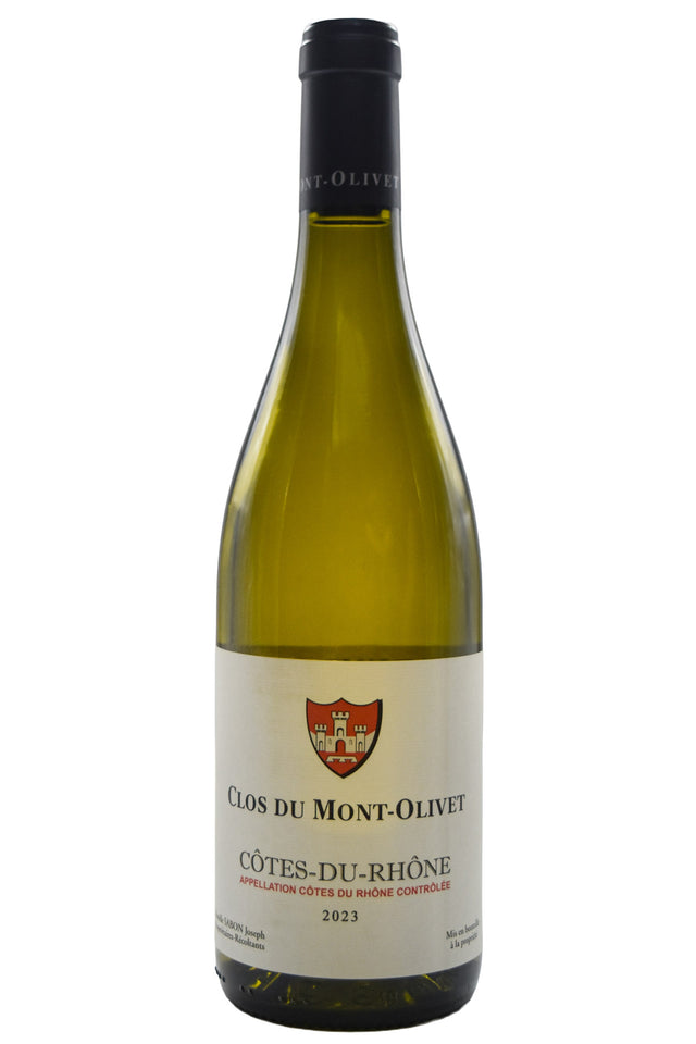 Bottle of Clos du Mont-Olivet Cotes du Rhone Blanc 2023-White Wine-Flatiron SF