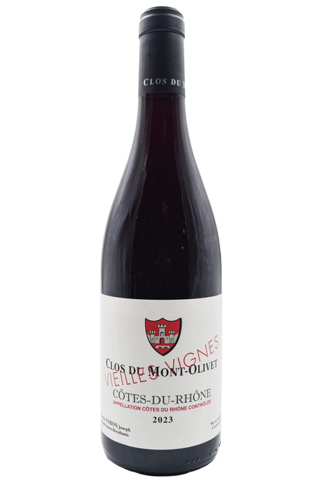 Bottle of Clos du Mont-Olivet Cotes du Rhone Rouge Vieilles Vignes 2023-Red Wine-Flatiron SF