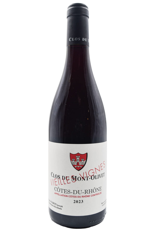 Bottle of Clos du Mont-Olivet Cotes du Rhone Rouge Vieilles Vignes 2023-Red Wine-Flatiron SF