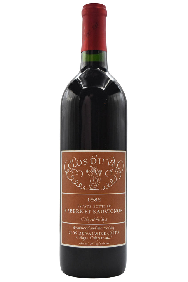 Bottle of Clos du Val Napa Valley Cabernet Sauvignon 1986-Red Wine-Flatiron SF