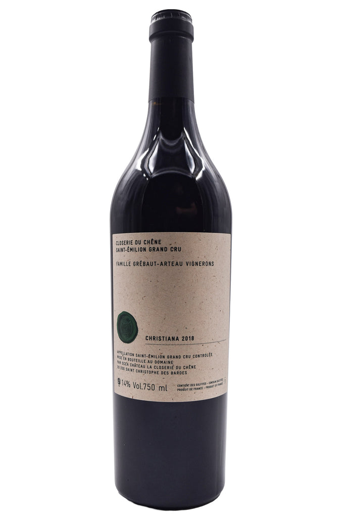 Bottle of Closerie Du Chene Saint-Emilion Grand Cru Christiana 2018-Red Wine-Flatiron SF