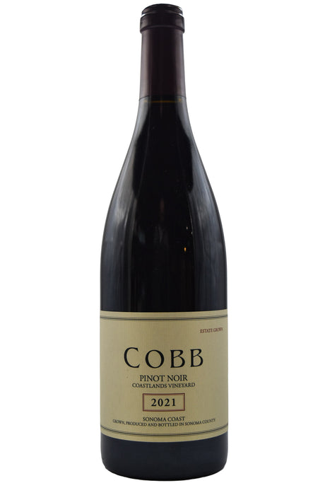 Bottle of Cobb Wines Sonoma Coast Pinot Noir Coastlands 2021-Red Wine-Flatiron SF
