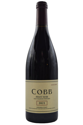 Bottle of Cobb Wines Sonoma Coast Pinot Noir Doc's Ranch 2021-Red Wine-Flatiron SF