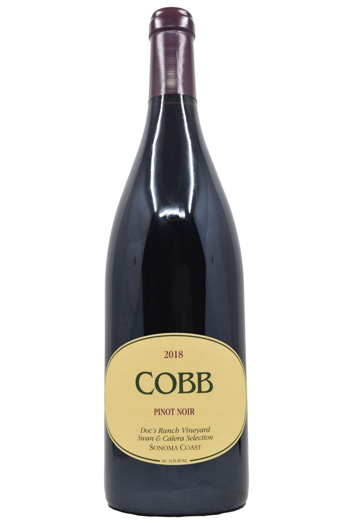 Bottle of Cobb Wines Sonoma Coast Pinot Noir Doc's Ranch Vineyard Swan and Calera 2018-Red Wine-Flatiron SF