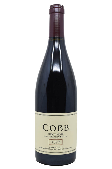 Bottle of Cobb Wines Sonoma Coast Pinot Noir Emmaline Ann Vineyard 2022-Red Wine-Flatiron SF