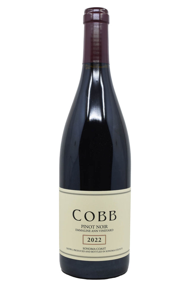 Bottle of Cobb Wines Sonoma Coast Pinot Noir Emmaline Ann Vineyard 2022-Red Wine-Flatiron SF