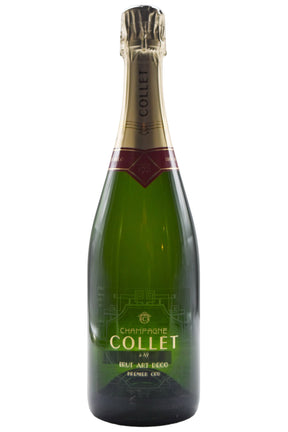 Bottle of Collet Champagne Brut 1er Cru Art Deco NV-Sparkling Wine-Flatiron SF