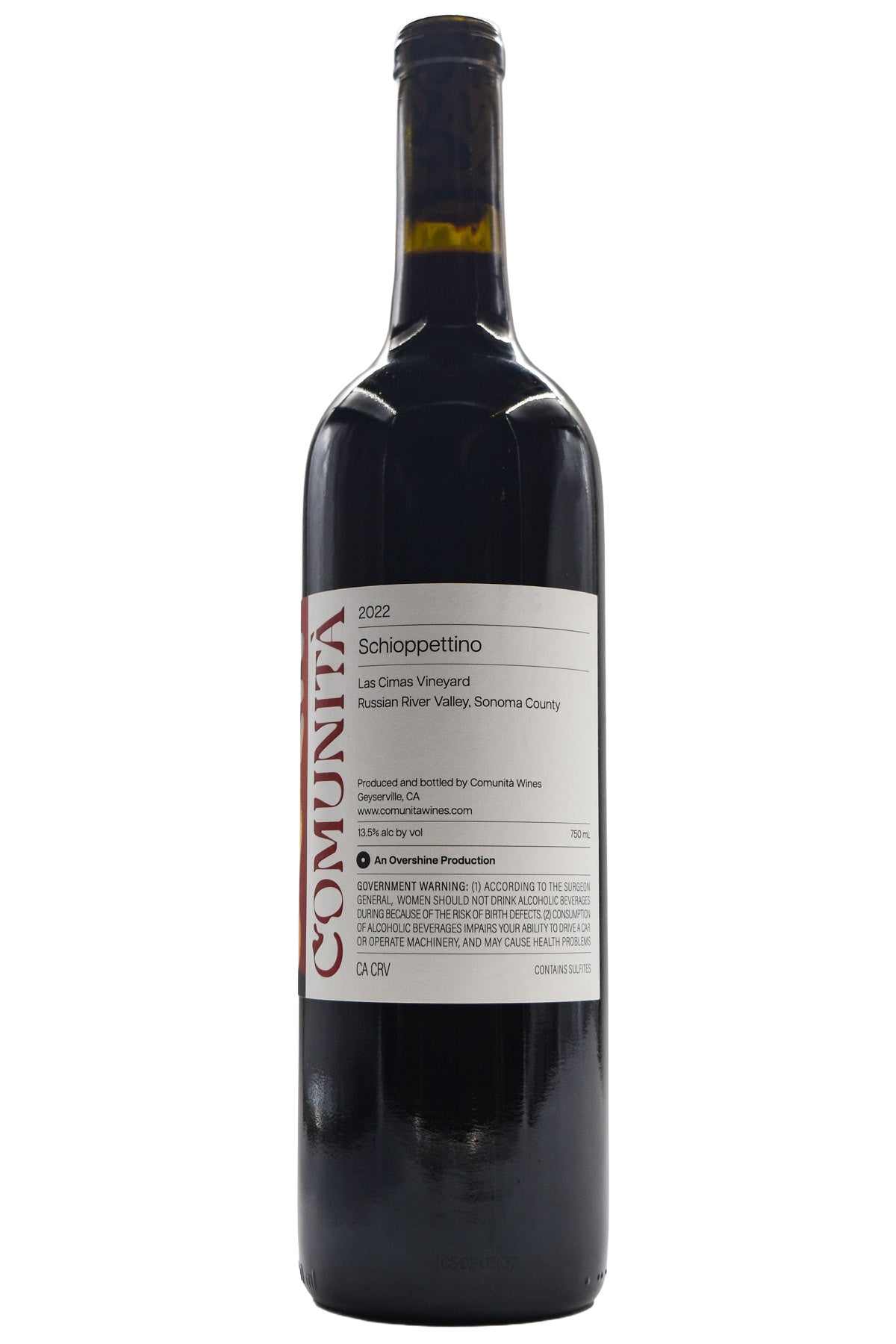Comunita Russian River Valley Estate Schioppettino Las Cimas Vineyard 2022