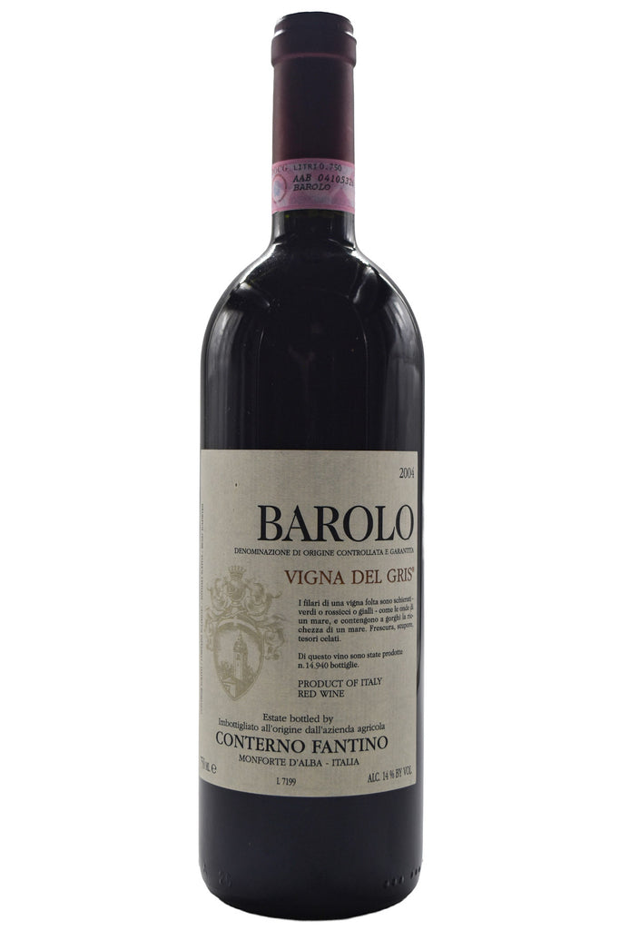 Bottle of Conterno Fantino Barolo Ginestra Vigna del Gris 2004-Red Wine-Flatiron SF