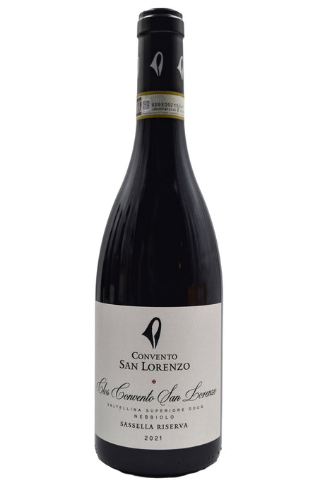 Bottle of Convento San Lorenzo Valtellina Superiore Sassella Riserva 2021-Red Wine-Flatiron SF