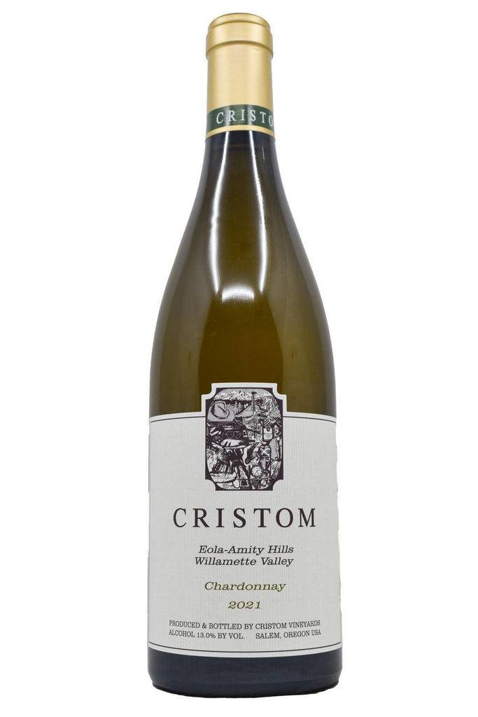 Bottle of Cristom Vineyards Eola-Amity Hills Chardonnay 2021-White Wine-Flatiron SF