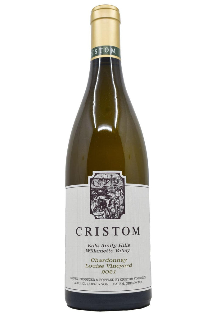 Bottle of Cristom Vineyards Eola-Amity Hills Chardonnay Louise Vineyard 2021-White Wine-Flatiron SF