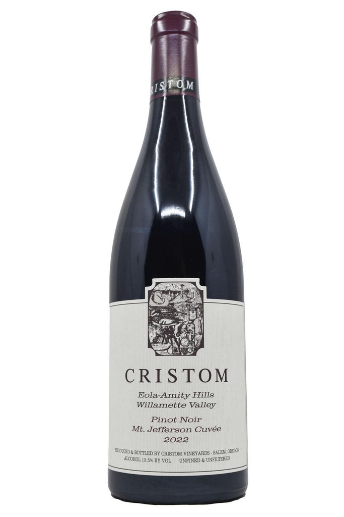 Bottle of Cristom Vineyards Eola-Amity Hills Pinot Noir Mt. Jefferson Cuvee 2022-Red Wine-Flatiron SF