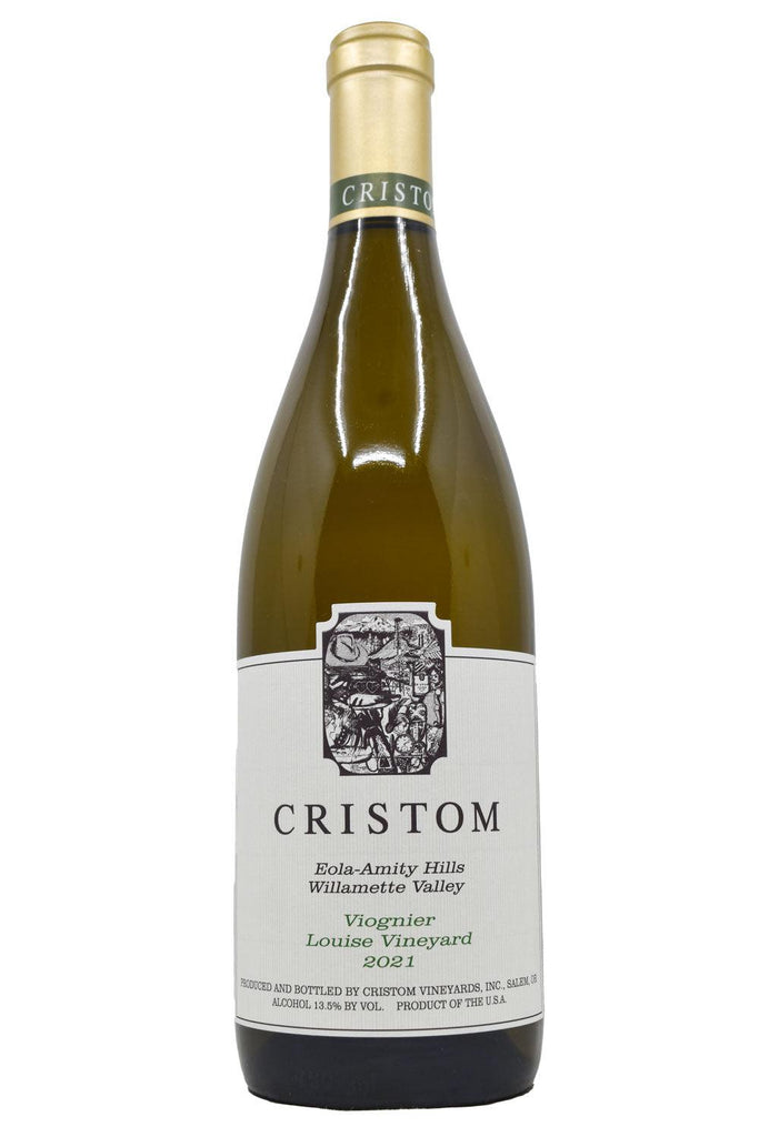 Bottle of Cristom Vineyards Eola-Amity Hills Viognier Louise Vineyard 2021-White Wine-Flatiron SF