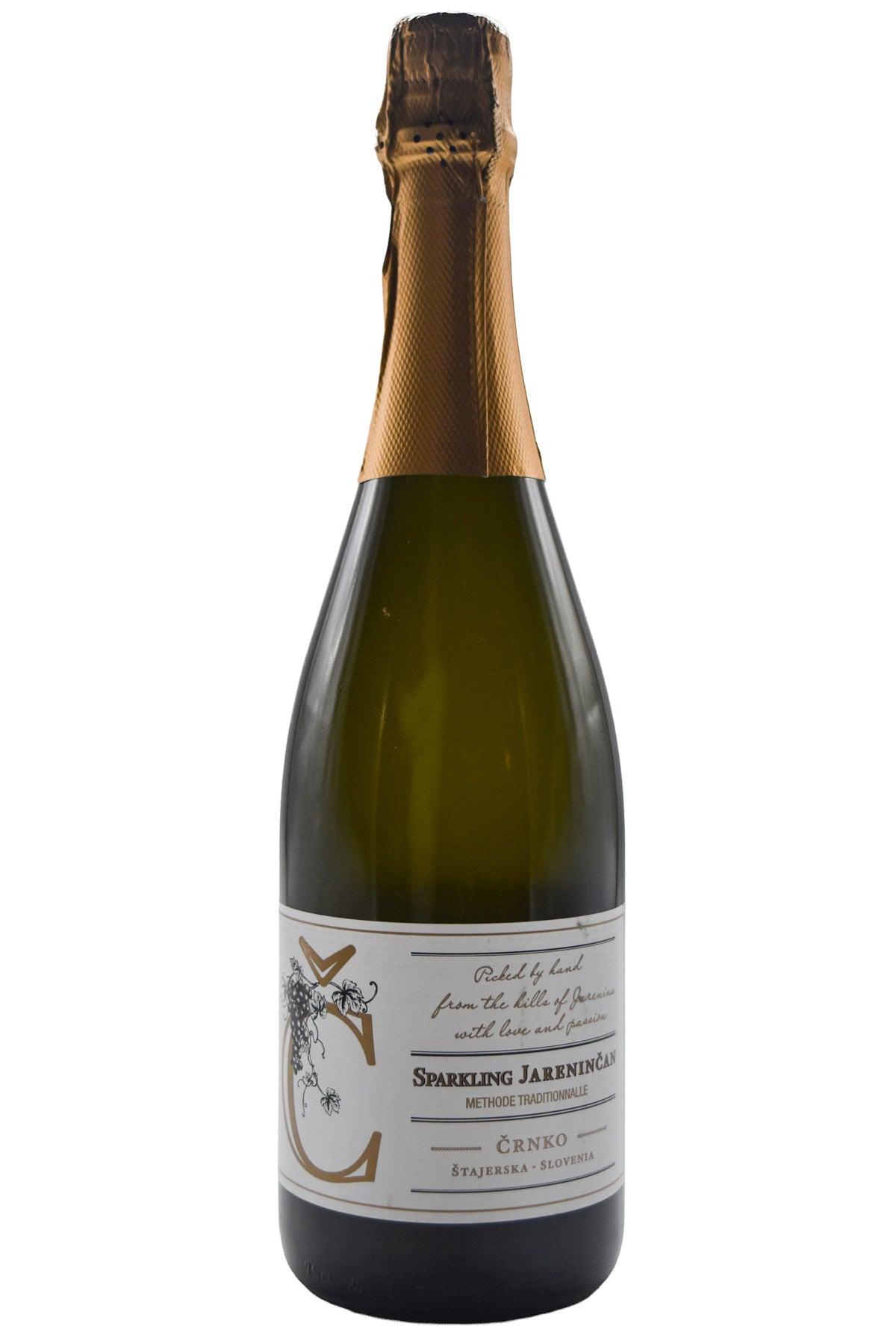 Bottle of Crnko Methode Traditionnalle Sparkling Jarenincan 2022-Sparkling Wine-Flatiron SF