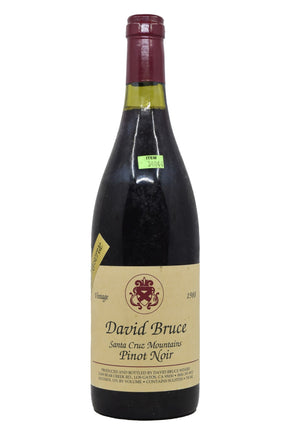 Bottle of David Bruce Santa Cruz Mountains Pinot Noir Library Reserve 1988-Red Wine-Flatiron SF