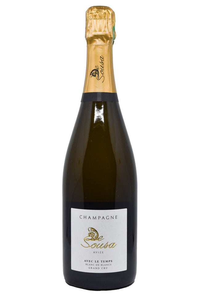 Bottle of De Sousa Champagne Grand Cru Blanc de Blancs Extra Brut Avec Le Temps NV-Sparkling Wine-Flatiron SF