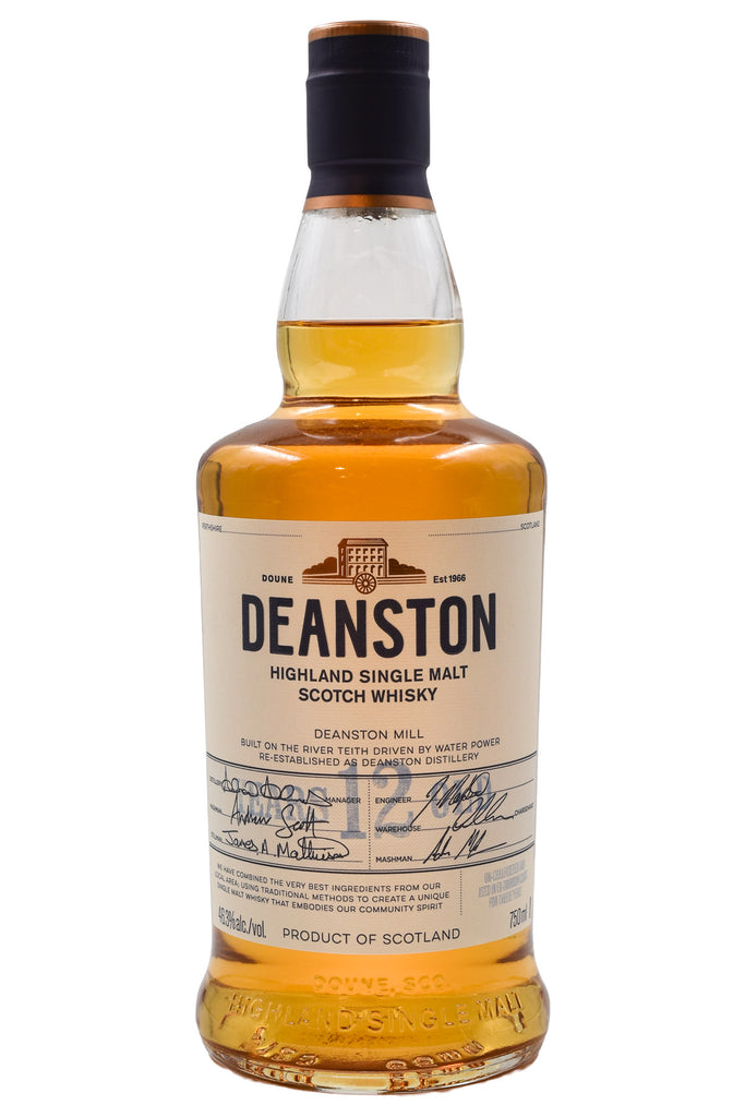 Bottle of Deanston 12 Year Single Malt Scotch-Spirits-Flatiron SF