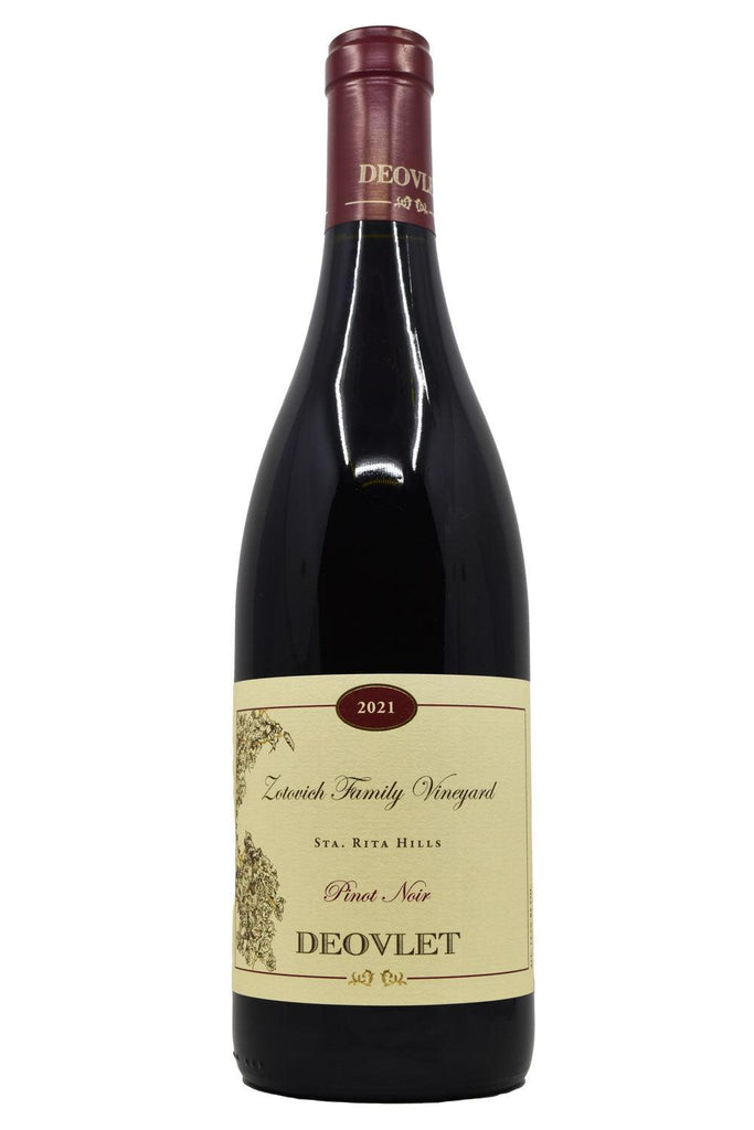 Bottle of Deovlet Santa Rita Hills Pinot Noir Zotovich Family Vineyard 2021-Red Wine-Flatiron SF