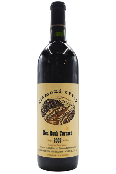 Bottle of Diamond Creek Cabernet Sauvignon Red Rock Terrace 2003-Red Wine-Flatiron SF