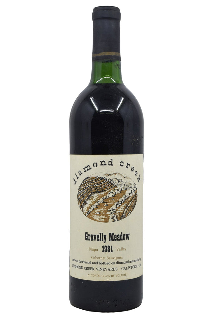 Bottle of Diamond Creek Napa Valley Cabernet Sauvignon Gravelly Meadow 1981-Red Wine-Flatiron SF