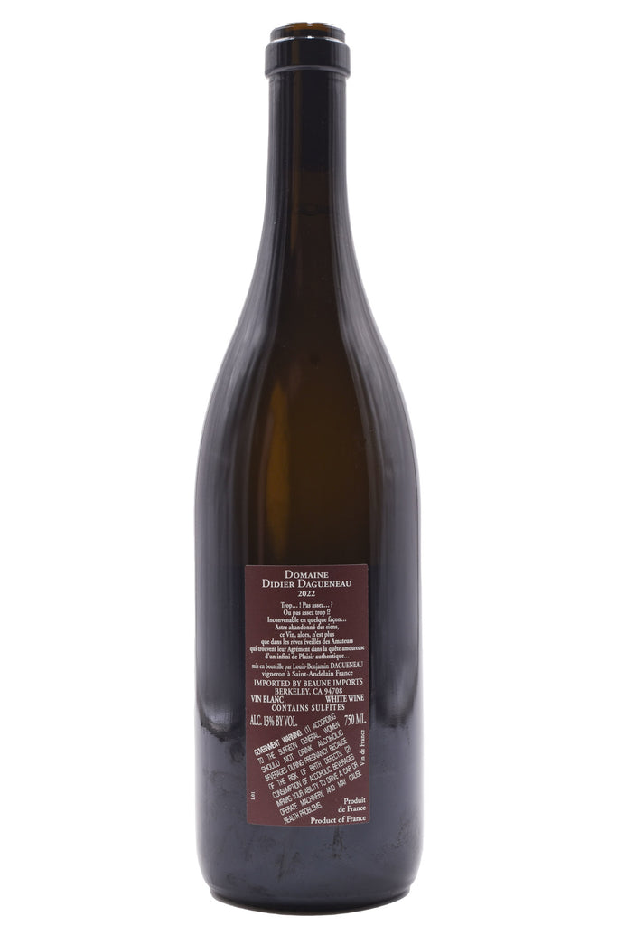 Bottle of Didier Dagueneau Pur Sang 2022-White Wine-Flatiron SF