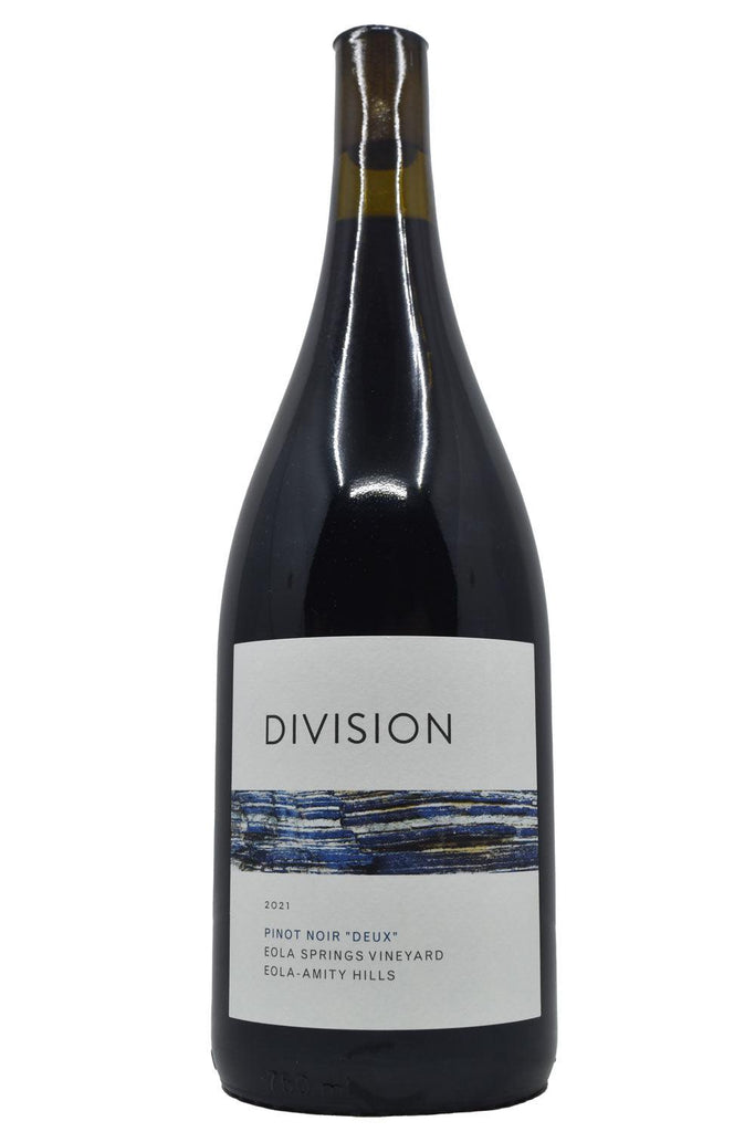 Bottle of Division Wine Co. Eola-Springs Vineyard Pinot Noir Deux 2021-Red Wine-Flatiron SF