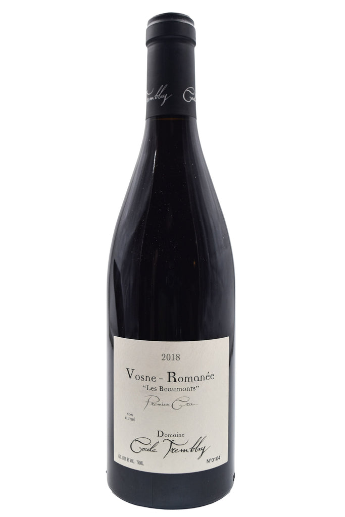 Bottle of Domaine Cecile Tremblay Vosne-Romanee Les Beaumonts 2018 [NET]-Red Wine-Flatiron SF
