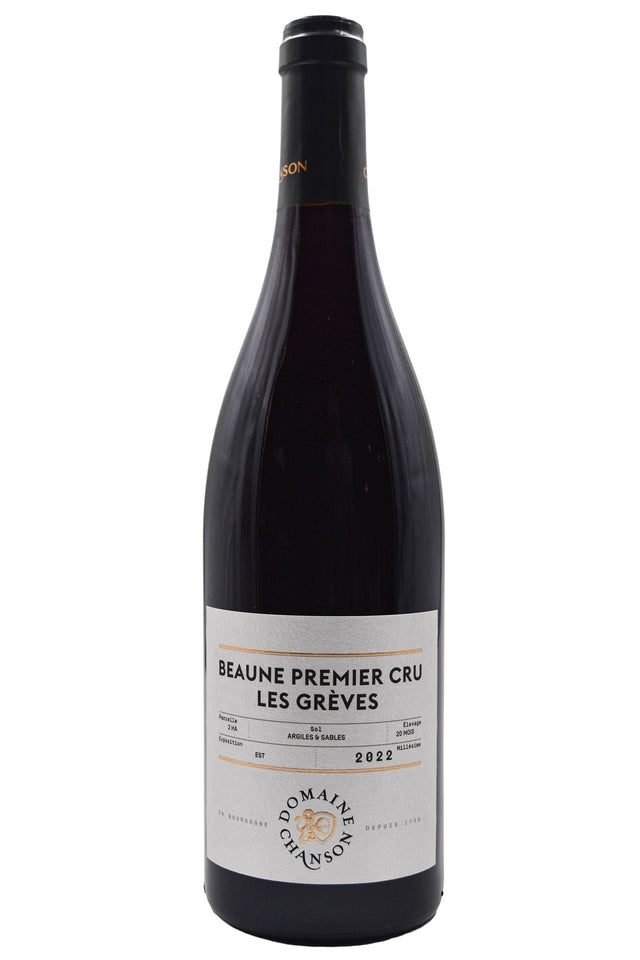 Bottle of Domaine Chanson Beaune 1er Cru Greves 2022-Red Wine-Flatiron SF