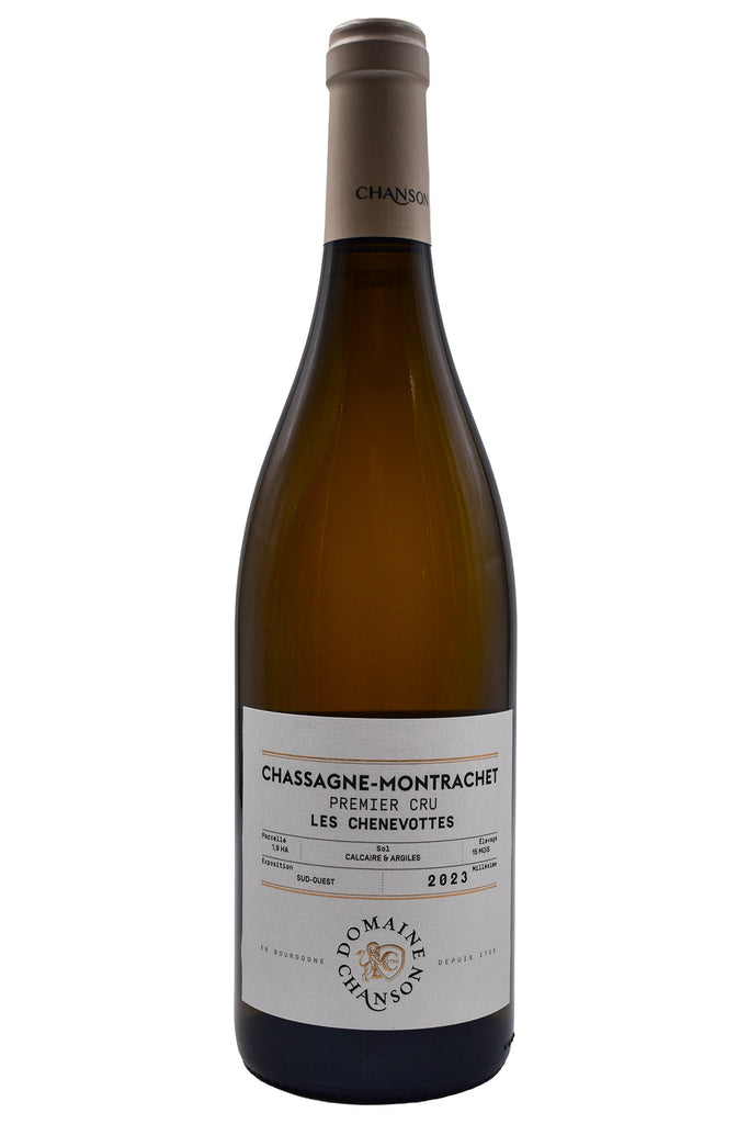 Bottle of Domaine Chanson Chassagne-Montrachet 1er Cru Les Chenevottes 2023-White Wine-Flatiron SF
