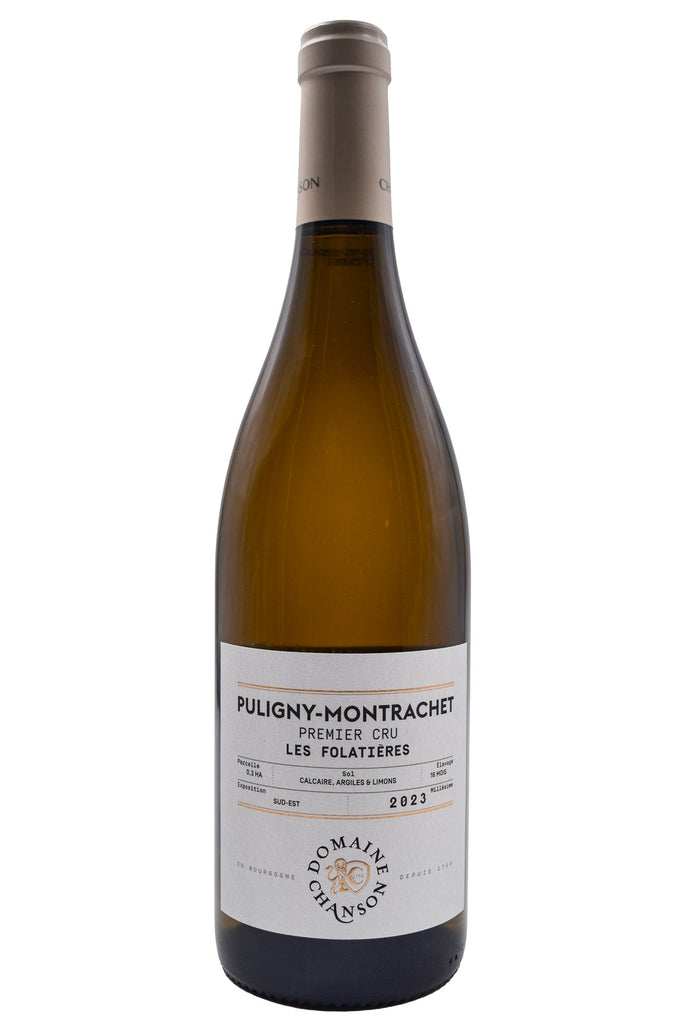 Bottle of Domaine Chanson Puligny-Montrachet 1er Cru Les Folatieres 2023-White Wine-Flatiron SF