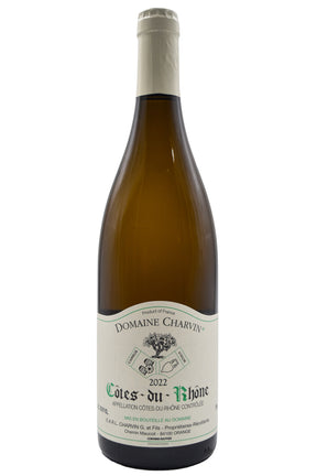 Bottle of Domaine Charvin Cotes-du-Rhone Blanc 2022-White Wine-Flatiron SF