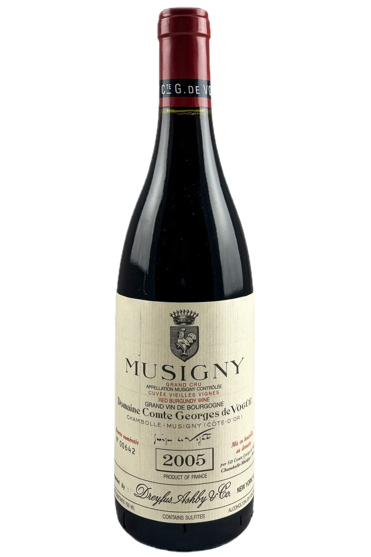 Bottle of Domaine Comte Georges de Vogue Musigny Vieilles Vignes Grand Cru 2005 [NET]-Red Wine-Flatiron SF