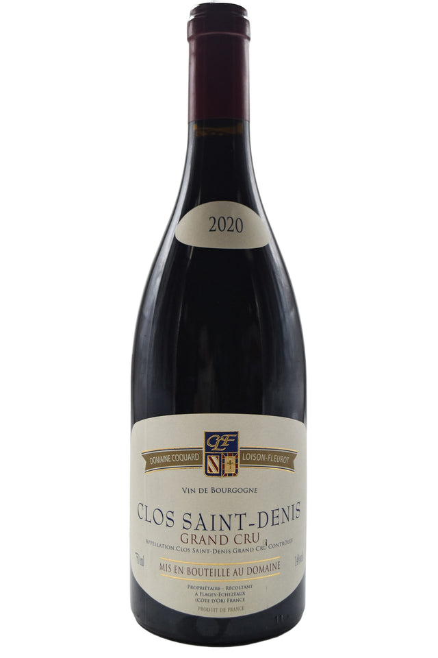 Bottle of Domaine Coquard Loison Fleurot Clos Saint Denis Grand Cru 2020 [NET]-Red Wine-Flatiron SF