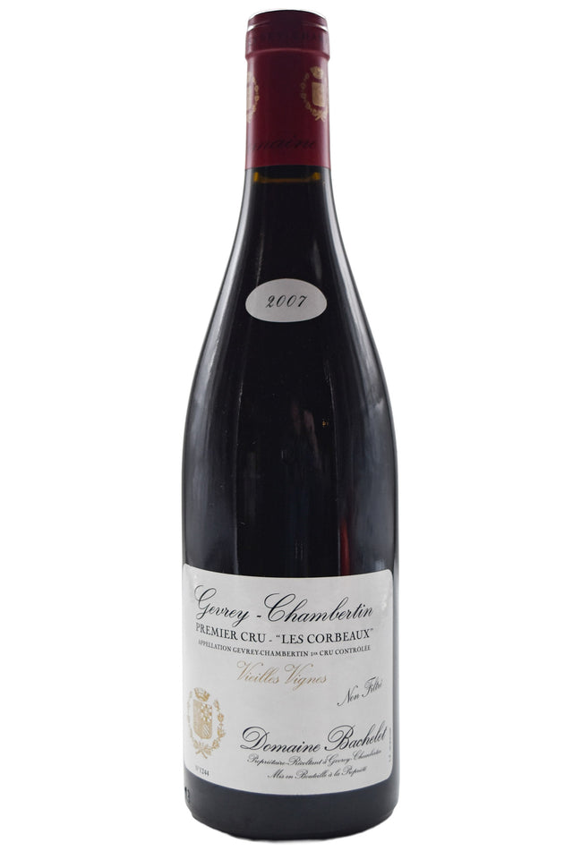 Bottle of Domaine Denis Bachelet Gevery Chambertin 1er Cru Les Corbeaux 2007-Red Wine-Flatiron SF