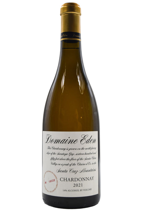 Bottle of Domaine Eden Chardonnay 2021-White Wine-Flatiron SF