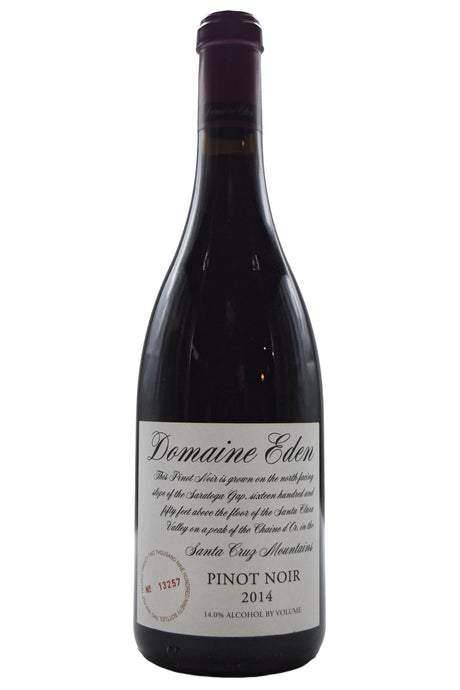 Bottle of Domaine Eden Pinot Noir 2014-Red Wine-Flatiron SF