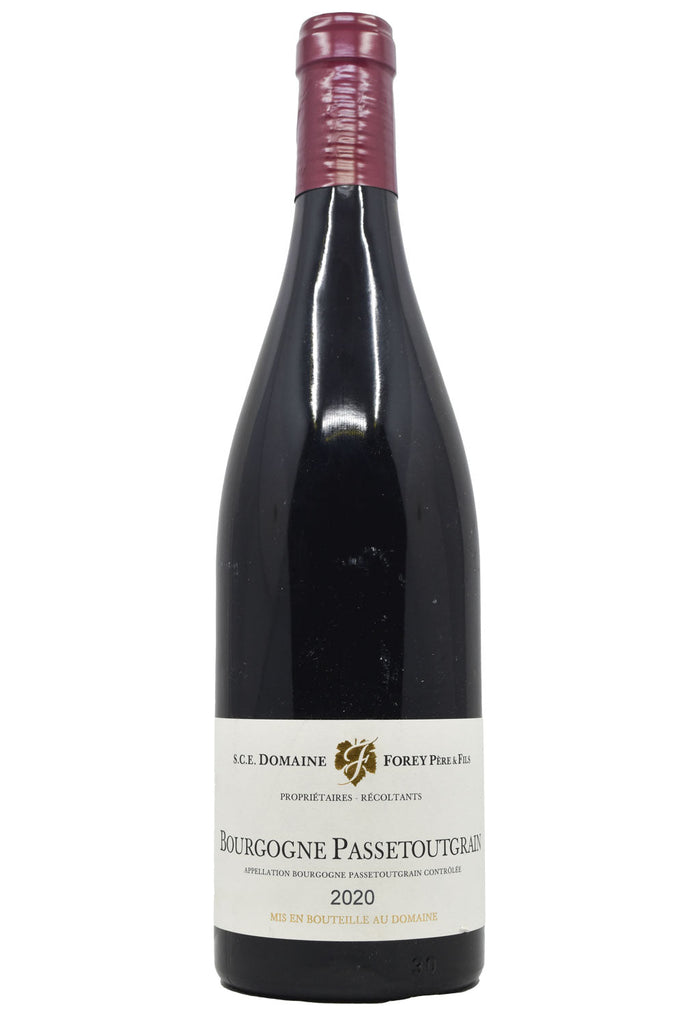 Bottle of Domaine Forey Pere et Fils Bourgogne Passetoutgrain 2020-Red Wine-Flatiron SF