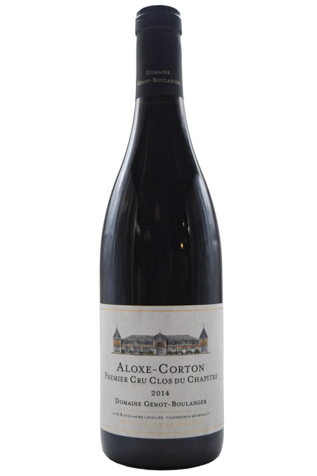 Bottle of Domaine Genot-Boulanger Aloxe-Corton 1er Cru Clos du Chapitre 2014-Red Wine-Flatiron SF