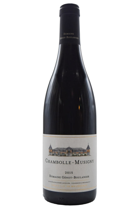 Bottle of Domaine Genot-Boulanger Chambolle-Musigny 2015-Red Wine-Flatiron SF