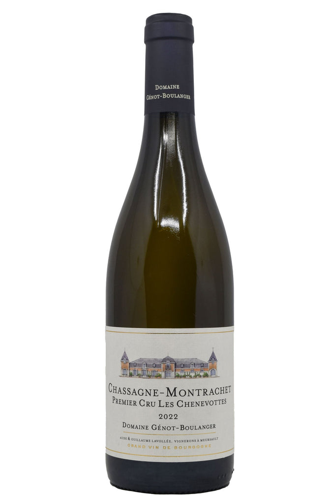 Bottle of Domaine Genot-Boulanger Chassagne Montrachet 1e Cru Les Chenevottes 2022-White Wine-Flatiron SF