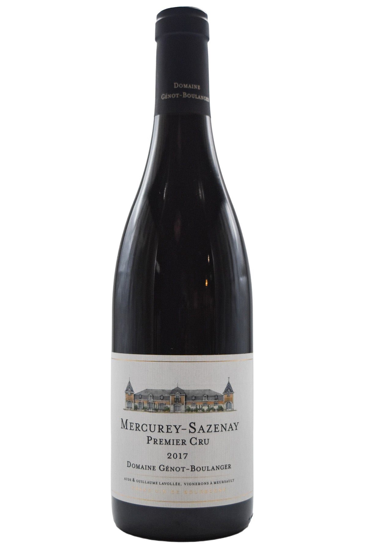 Bottle of Domaine Genot-Boulanger Mercurey 1er Cru En Sazenay 2017-Red Wine-Flatiron SF