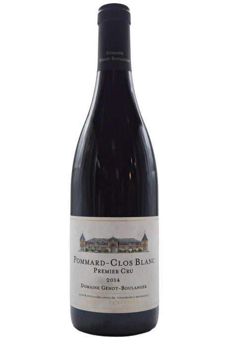 Bottle of Domaine Genot-Boulanger Pommard 1er Cru Clos Blanc 2014-Red Wine-Flatiron SF