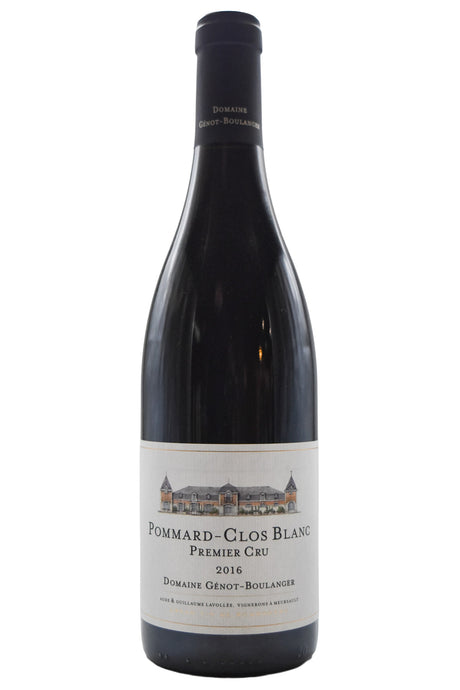 Bottle of Domaine Genot-Boulanger Pommard 1er Cru Clos Blanc 2016-Red Wine-Flatiron SF
