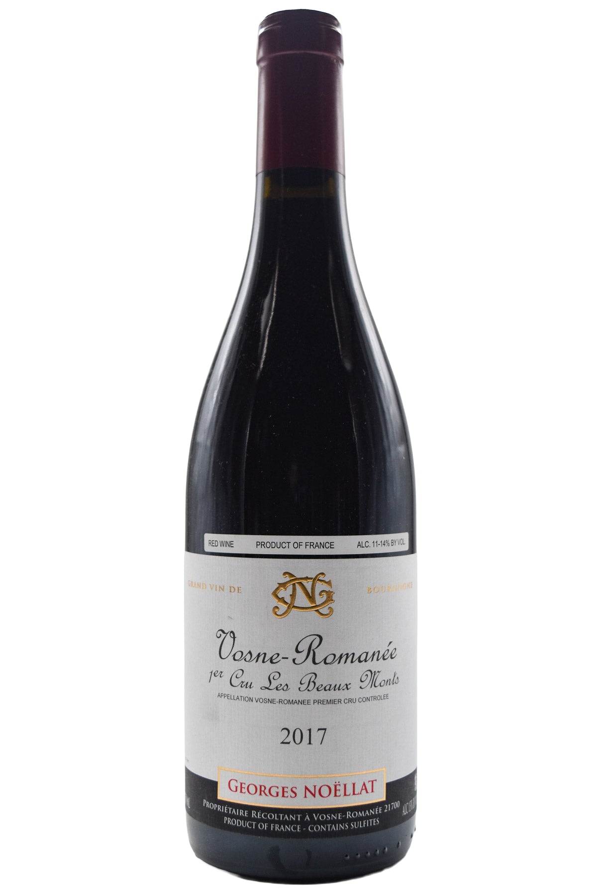Bottle of Domaine Georges Noellat Vosne Romanee 1er Cru Les Beaux Monts 2017 [NET]-Red Wine-Flatiron SF