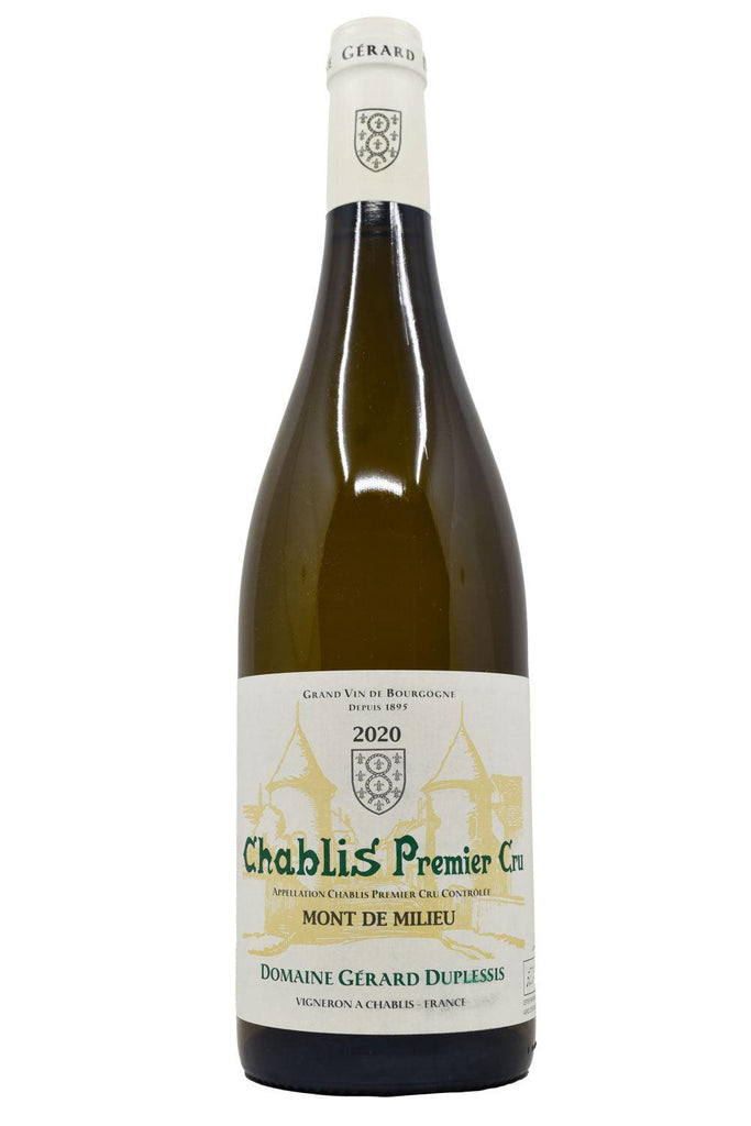 Bottle of Domaine Gerard Duplessis Chablis 1er Cru Mont de Milieu 2020-White Wine-Flatiron SF