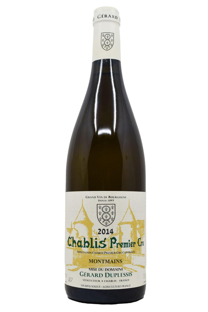 Bottle of Domaine Gerard Duplessis Chablis 1er Cru Montmains 2014-White Wine-Flatiron SF