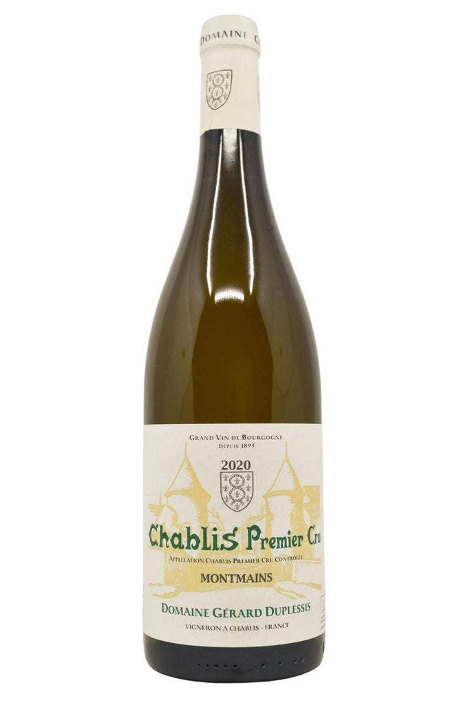 Bottle of Domaine Gerard Duplessis Chablis 1er Cru Montmains 2020-White Wine-Flatiron SF